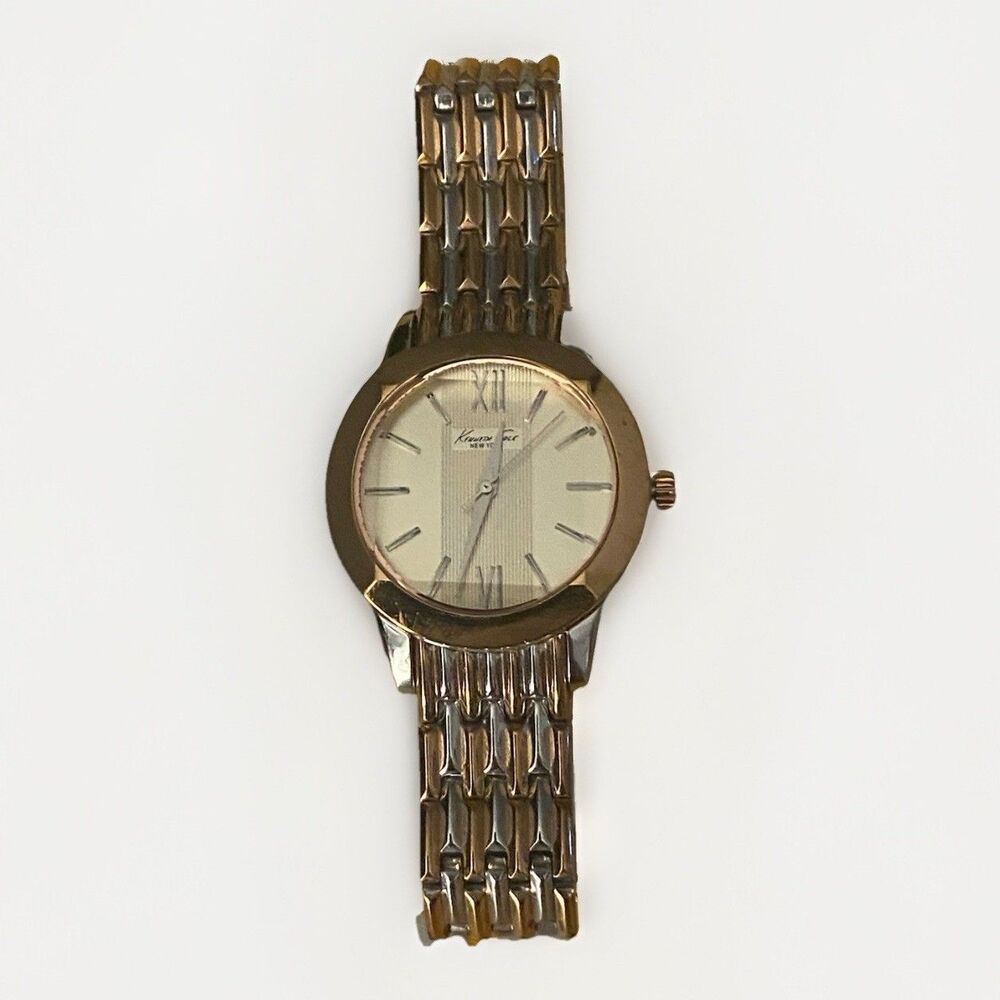 Kenneth Cole New York 4619 Ladies Women’s Watch Rose Gold Two Tone New Battery